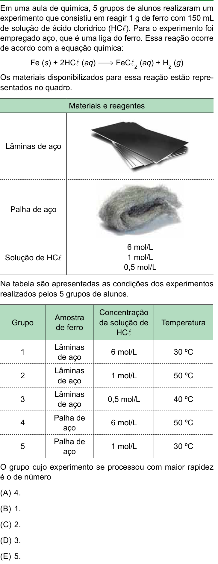 Questão 56 no caderno Conhecimentos Gerais da FAMERP 2025