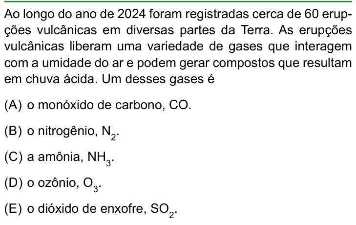 Questão 58 no caderno Conhecimentos Gerais da FAMERP 2025