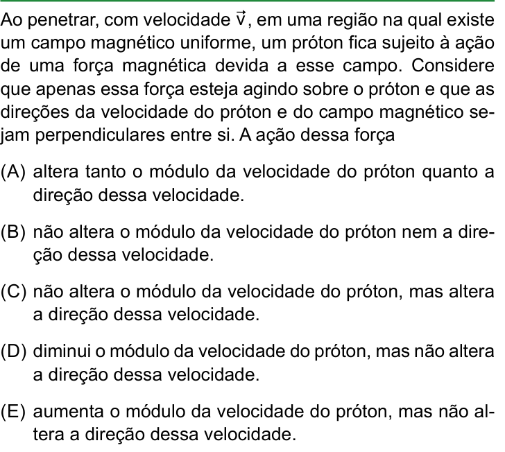 Questão 69 no caderno Conhecimentos Gerais da FAMERP 2025