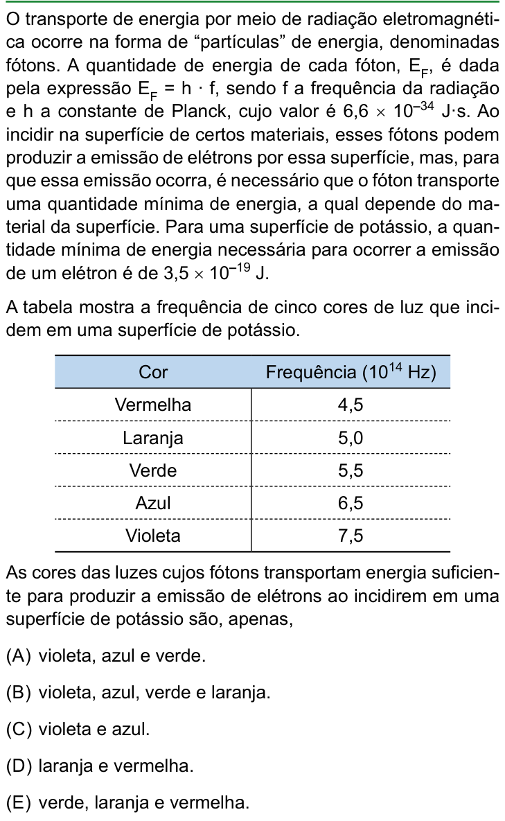 Questão 70 no caderno Conhecimentos Gerais da FAMERP 2025