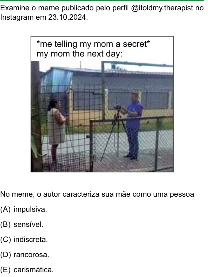 Questão 1 no caderno Conhecimentos Gerais da FAMERP 2026