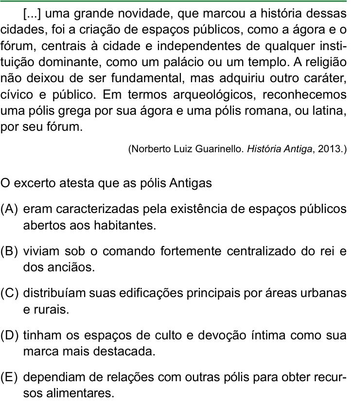 Questão 21 no caderno Conhecimentos Gerais da FAMERP 2026