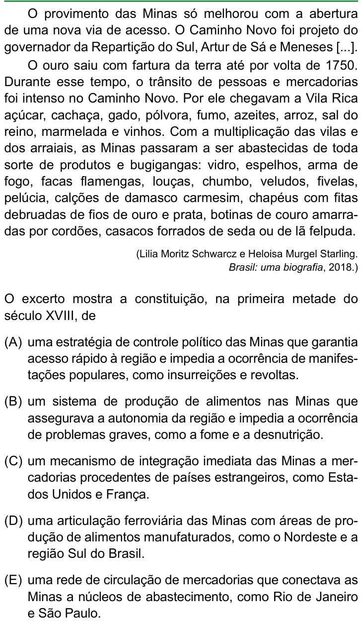 Questão 23 no caderno Conhecimentos Gerais da FAMERP 2026