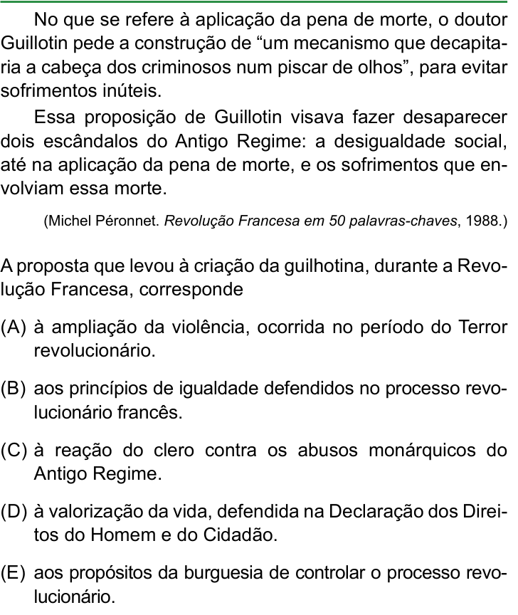 Questão 25 no caderno Conhecimentos Gerais da FAMERP 2026