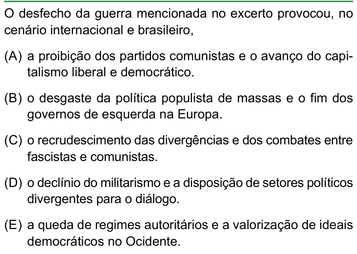 Questão 29 no caderno Conhecimentos Gerais da FAMERP 2026