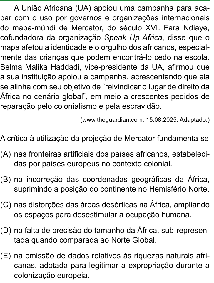 Questão 34 no caderno Conhecimentos Gerais da FAMERP 2026