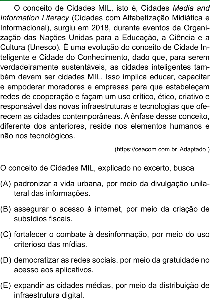 Questão 36 no caderno Conhecimentos Gerais da FAMERP 2026