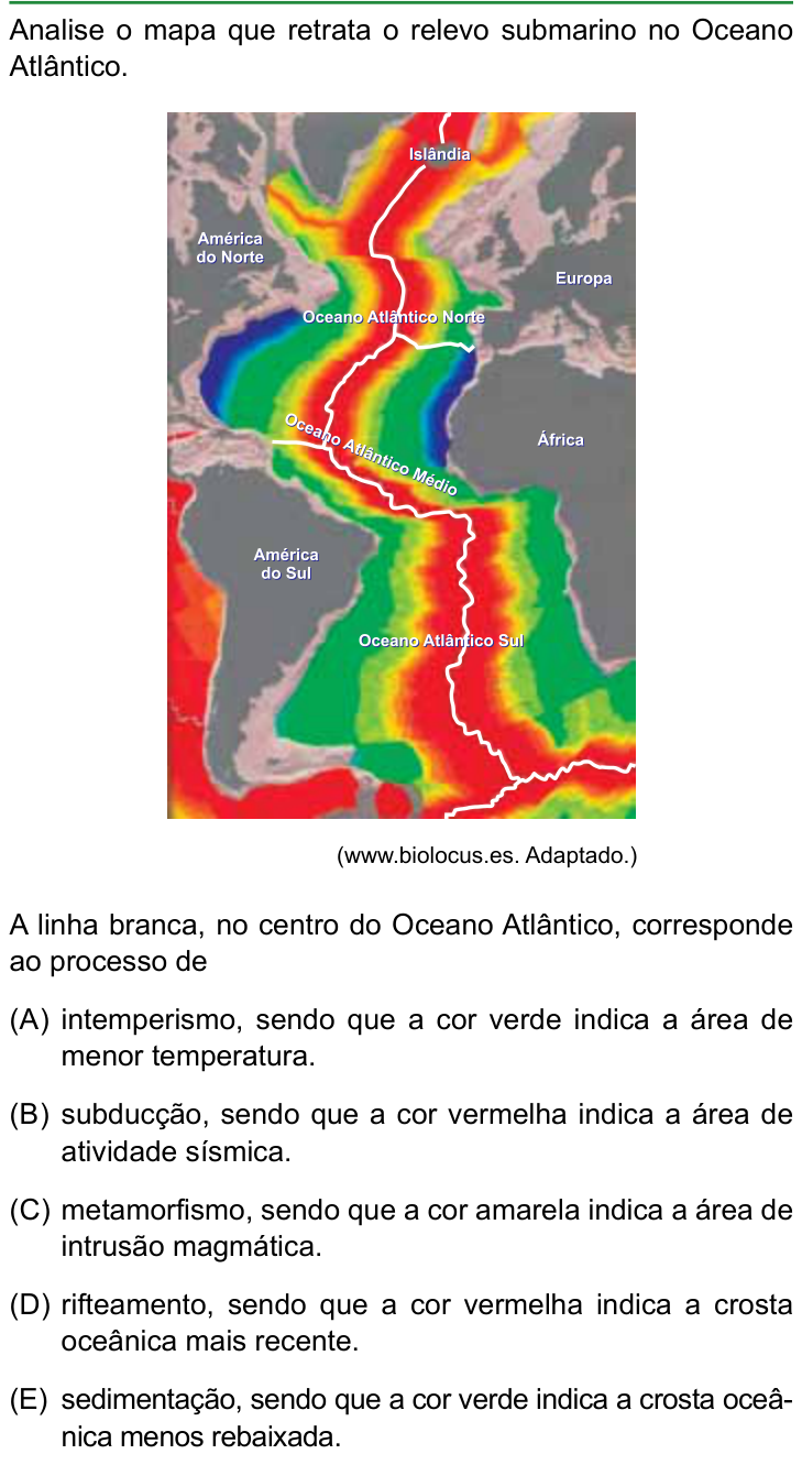 Questão 39 no caderno Conhecimentos Gerais da FAMERP 2026