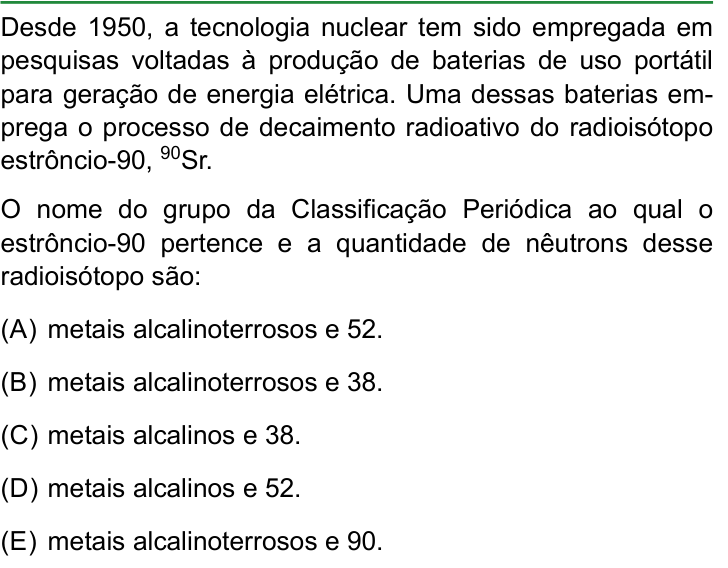 Questão 52 no caderno Conhecimentos Gerais da FAMERP 2026