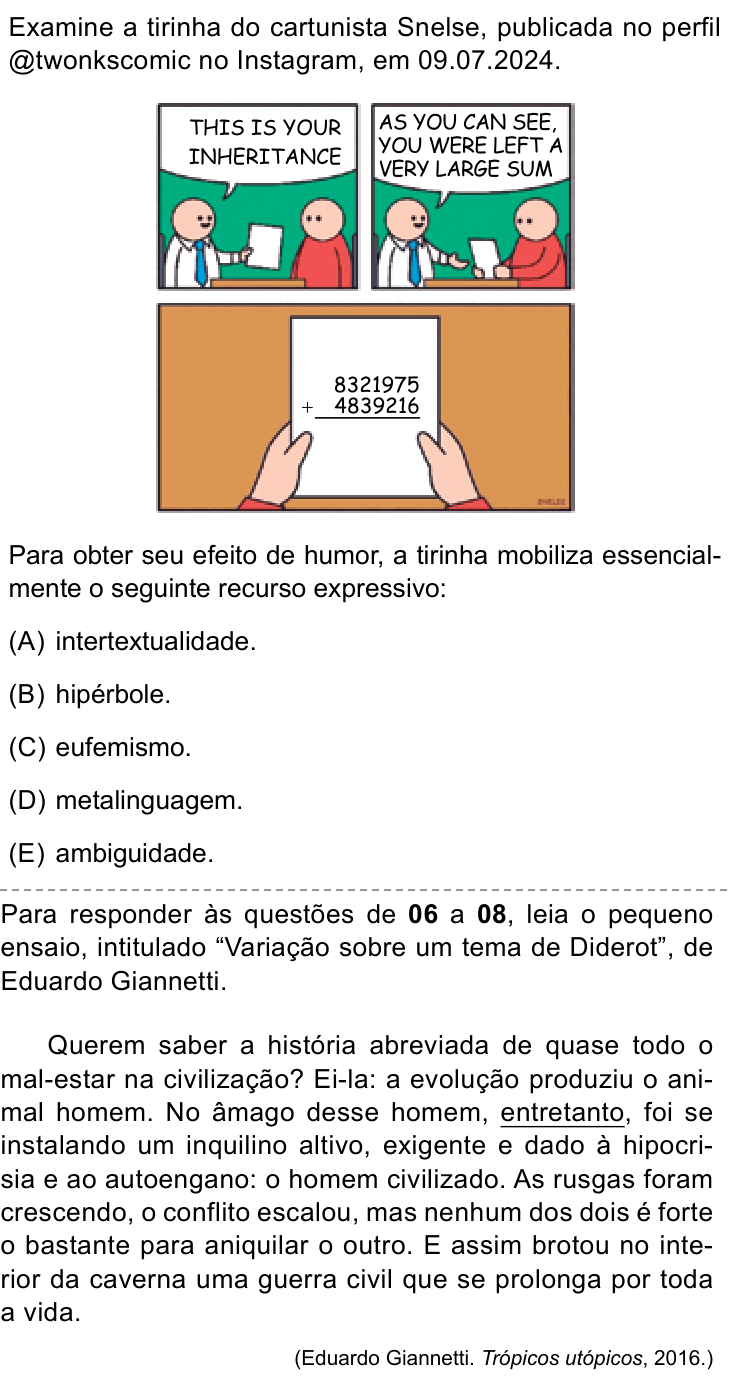 Questão 5 no caderno Prova II da FAMEMA 2025