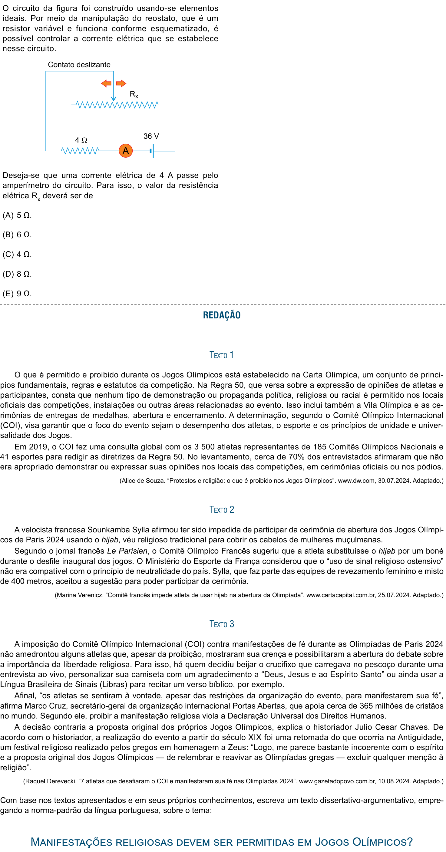 Questão 40 no caderno Prova II da FAMEMA 2025