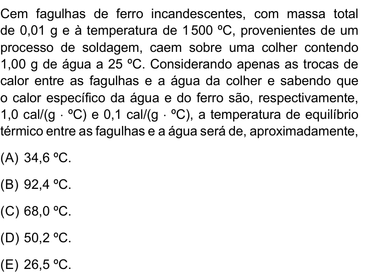 Questão 38 no caderno Prova II da FAMEMA 2026