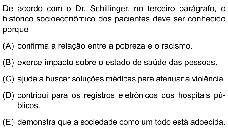 Questão 7 no caderno Prova II do São Camilo 2025