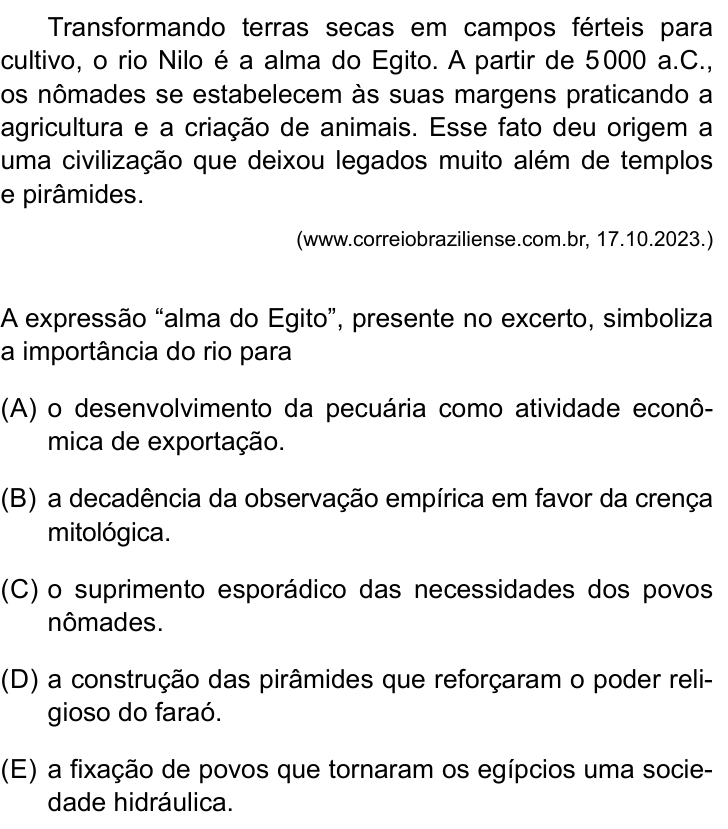 Questão 11 no caderno Prova II do São Camilo 2025