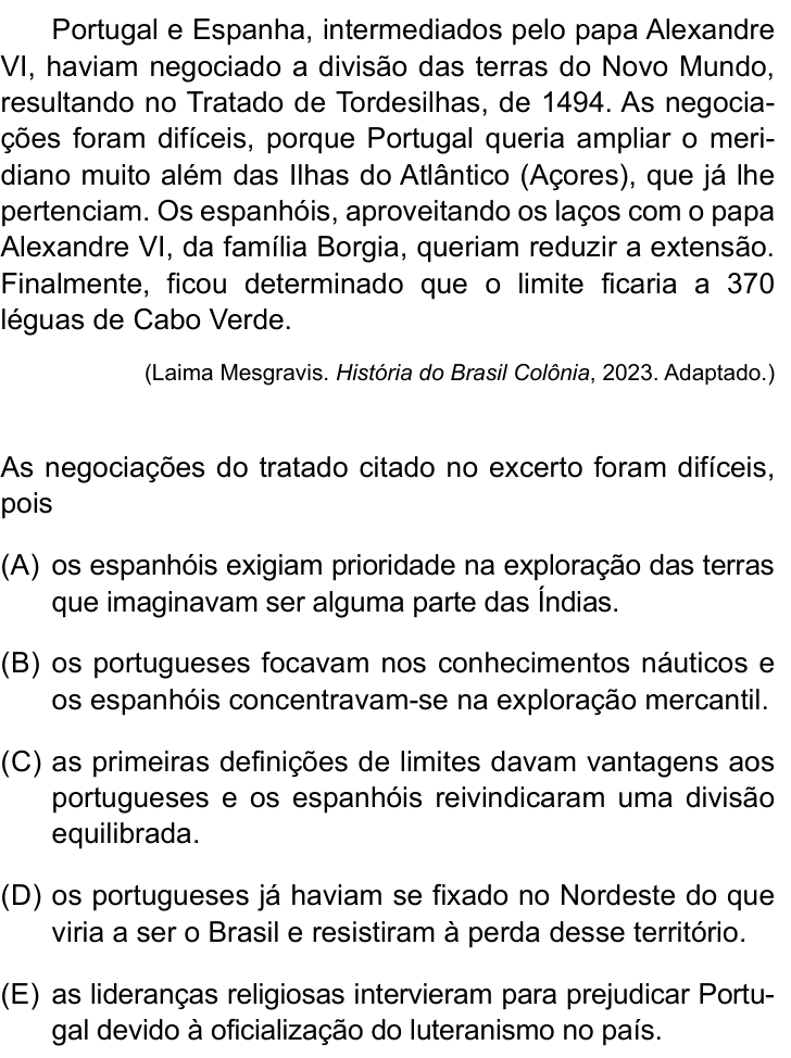 Questão 12 no caderno Prova II do São Camilo 2025