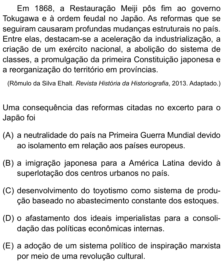 Questão 13 no caderno Prova II do São Camilo 2025