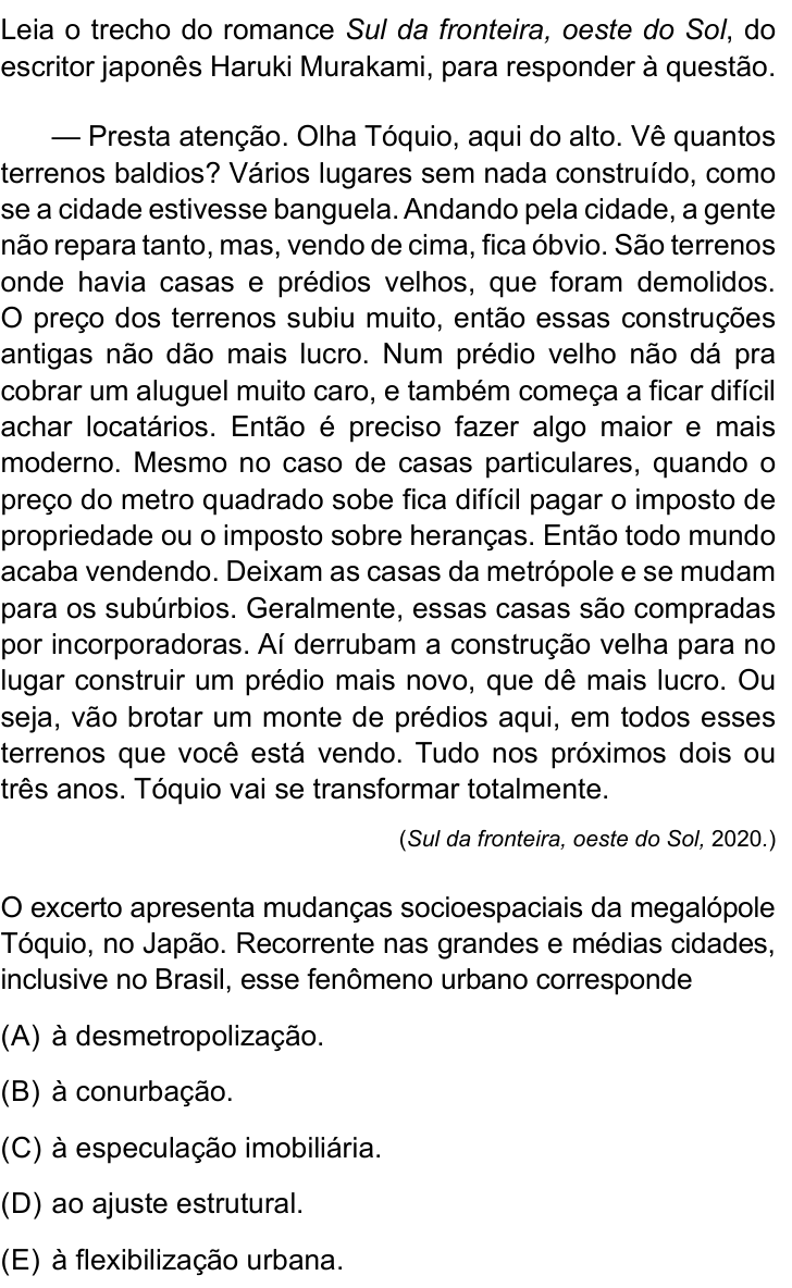 Questão 16 no caderno Prova II do São Camilo 2025