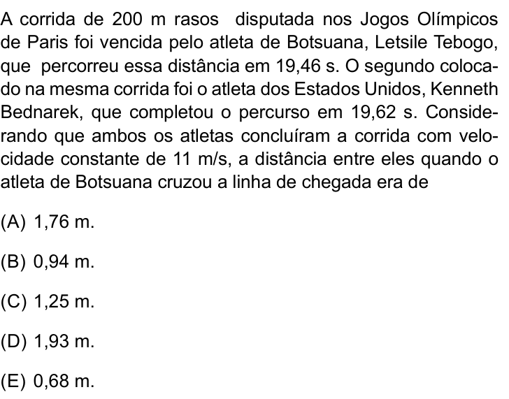 Questão 31 no caderno Prova II do São Camilo 2025