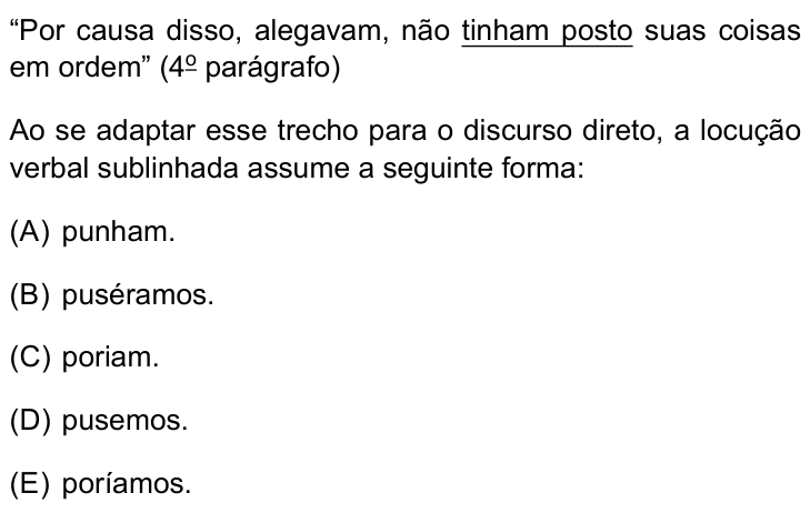 Questão 3 no caderno Prova II do São Camilo 2025