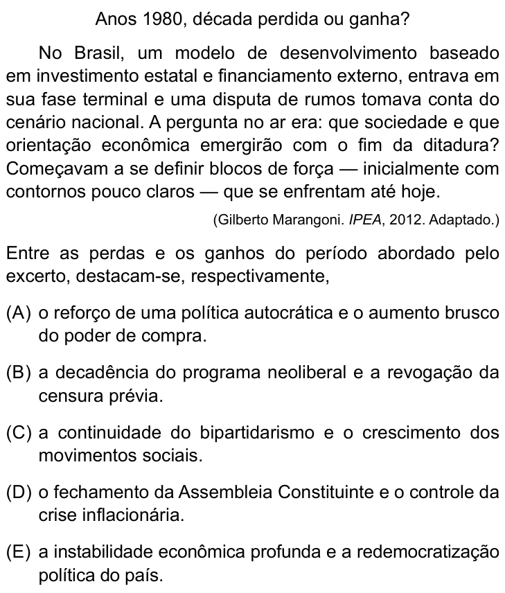 Questão 15 no caderno Prova II do São Camilo 2025