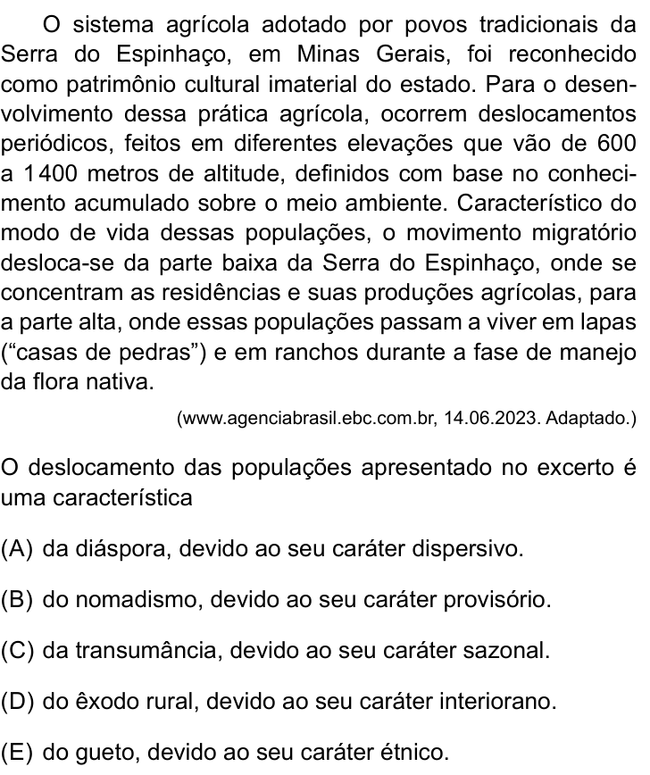 Questão 17 no caderno Prova II do São Camilo 2025