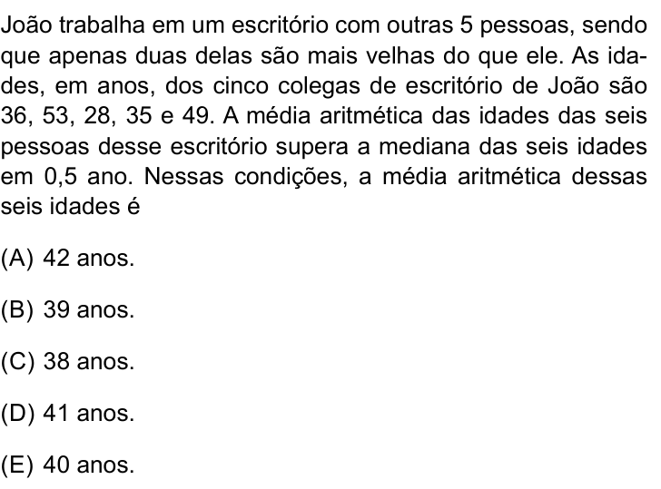 Questão 37 no caderno Prova II do São Camilo 2025