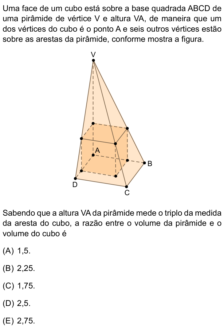 Questão 38 no caderno Prova II do São Camilo 2025
