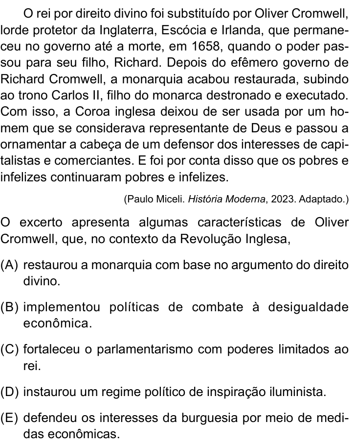 Questão 12 no caderno Prova II do São Camilo 2026