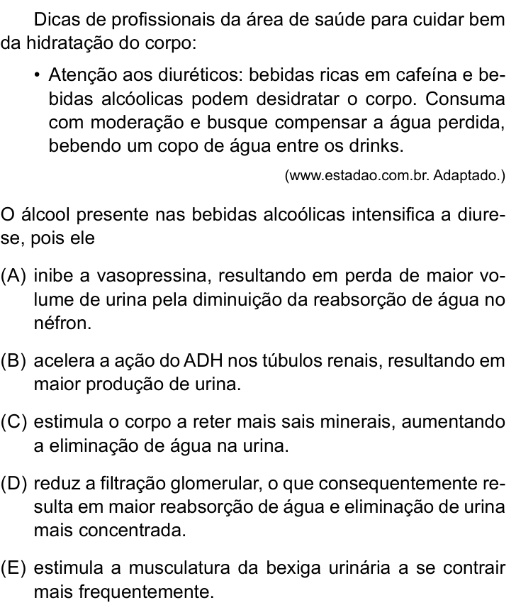 Questão 21 no caderno Prova II do São Camilo 2026