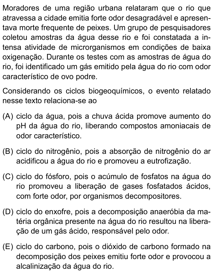 Questão 30 no caderno Prova II do São Camilo 2026