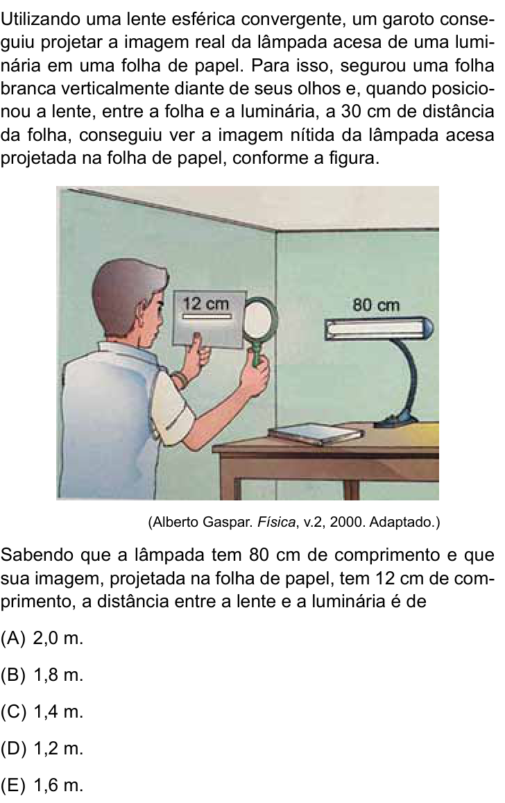 Questão 33 no caderno Prova II do São Camilo 2026