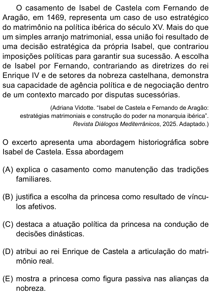 Questão 12 no caderno Prova II do São Camilo 2026