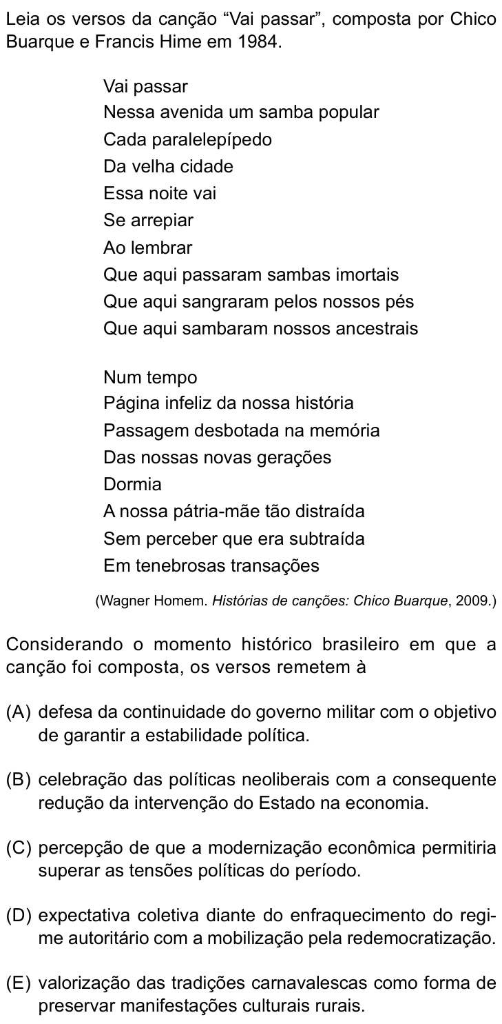 Questão 15 no caderno Prova II do São Camilo 2026