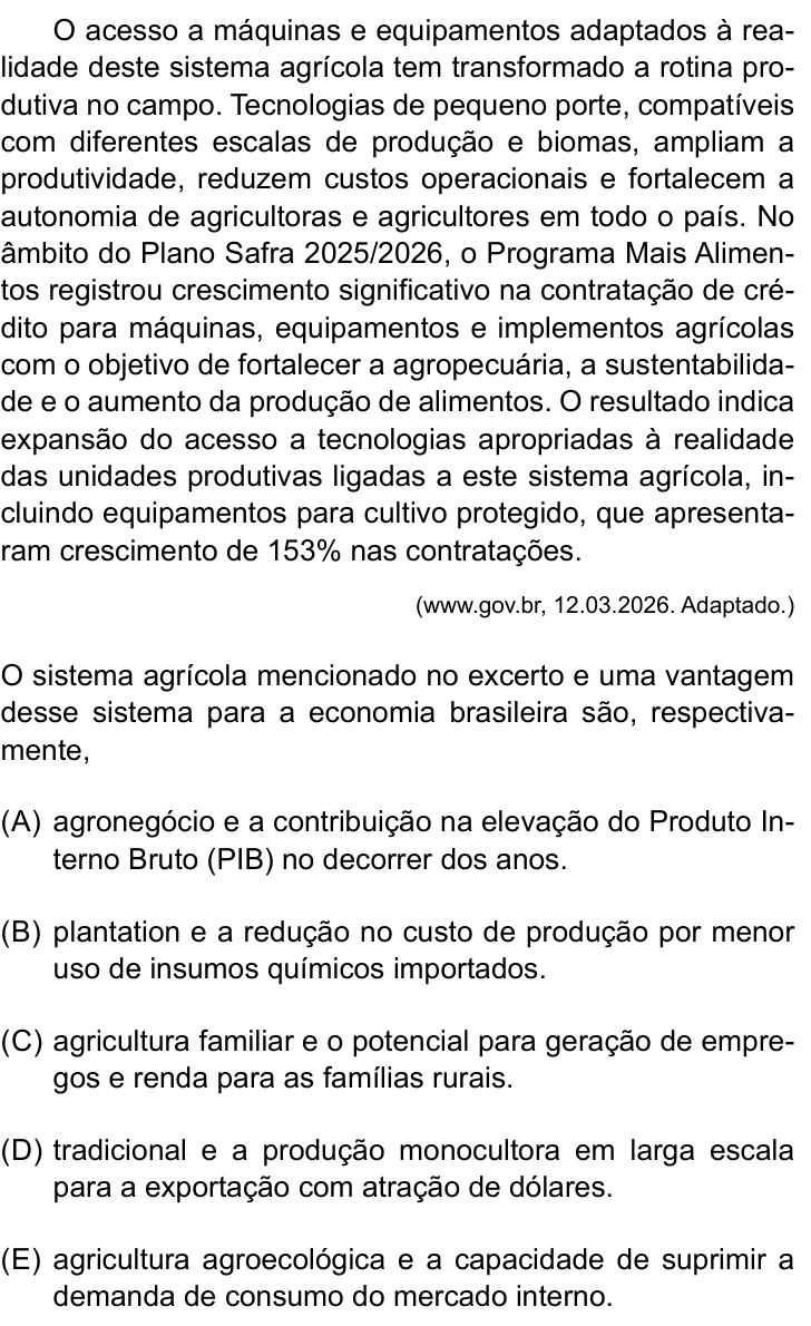 Questão 18 no caderno Prova II do São Camilo 2026