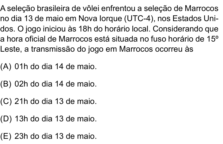 Questão 20 no caderno Prova II do São Camilo 2026