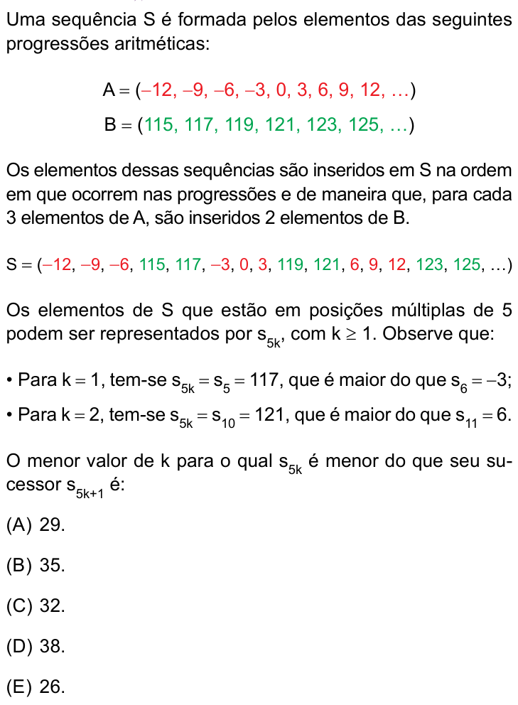 Questão 12 no caderno Prova II do Sírio-Libanês 2025