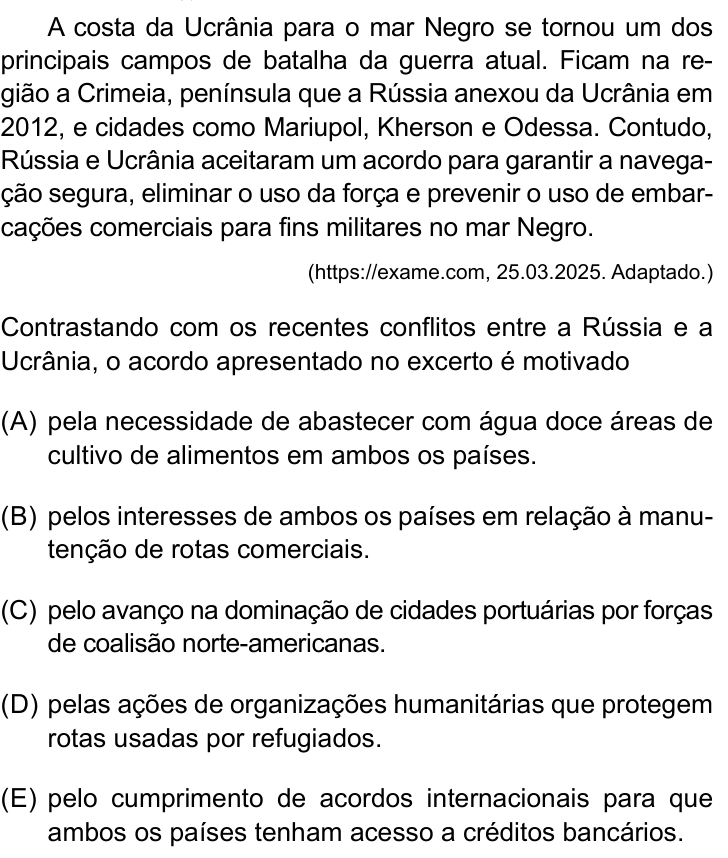 Questão 22 no caderno Prova II do Sírio-Libanês 2025