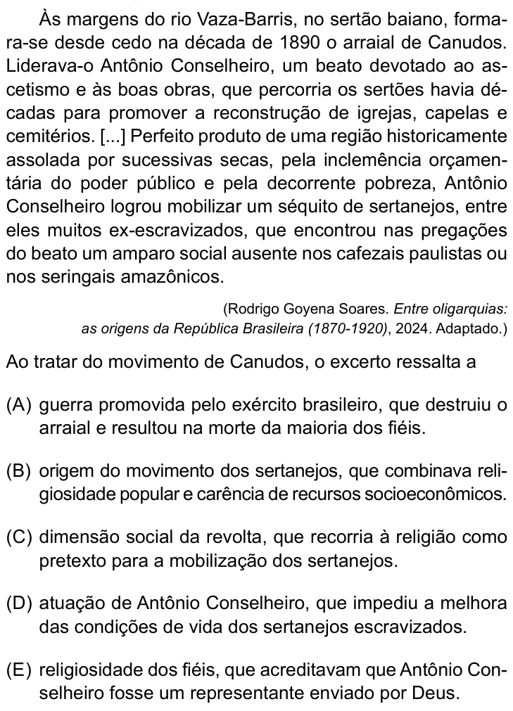 Questão 29 no caderno Prova II do Sírio-Libanês 2025