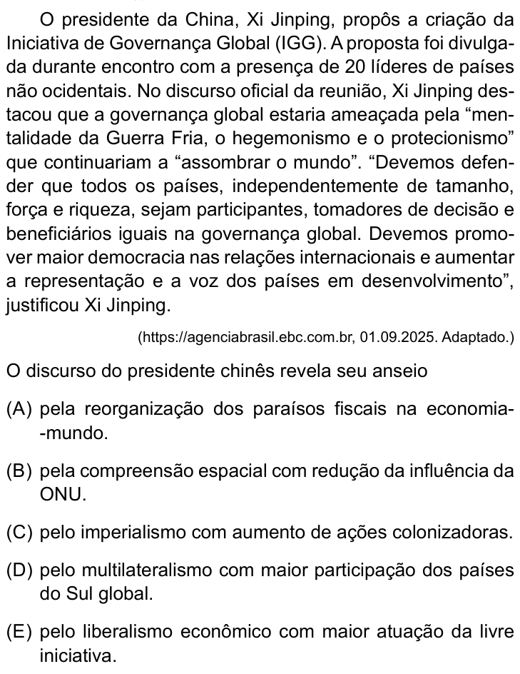 Questão 23 no caderno Prova II do Sírio-Libanês 2026