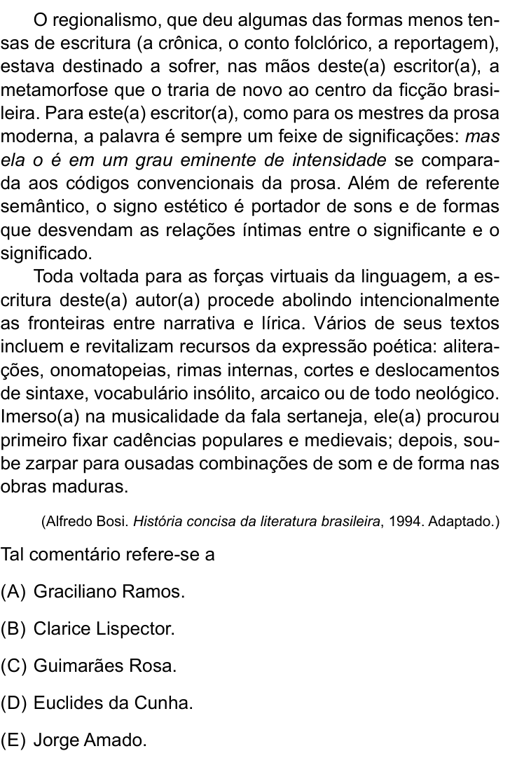 Questão 12 no caderno Conhecimentos Gerais da FMABC 2025