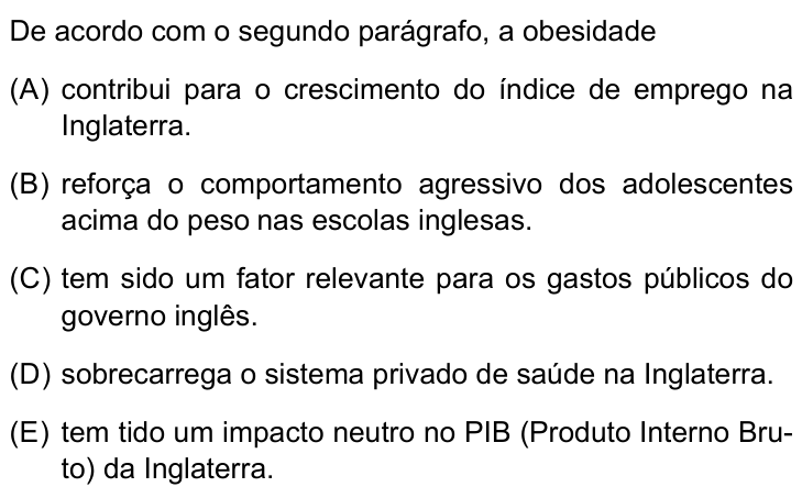 Questão 24 no caderno Conhecimentos Gerais da FMABC 2025