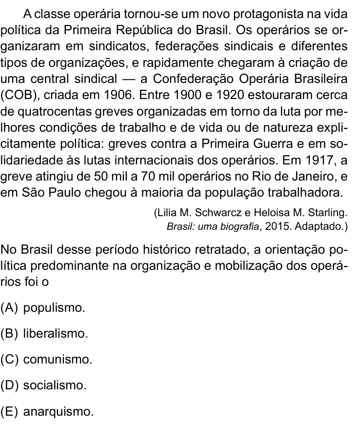 Questão 31 no caderno Conhecimentos Gerais da FMABC 2025