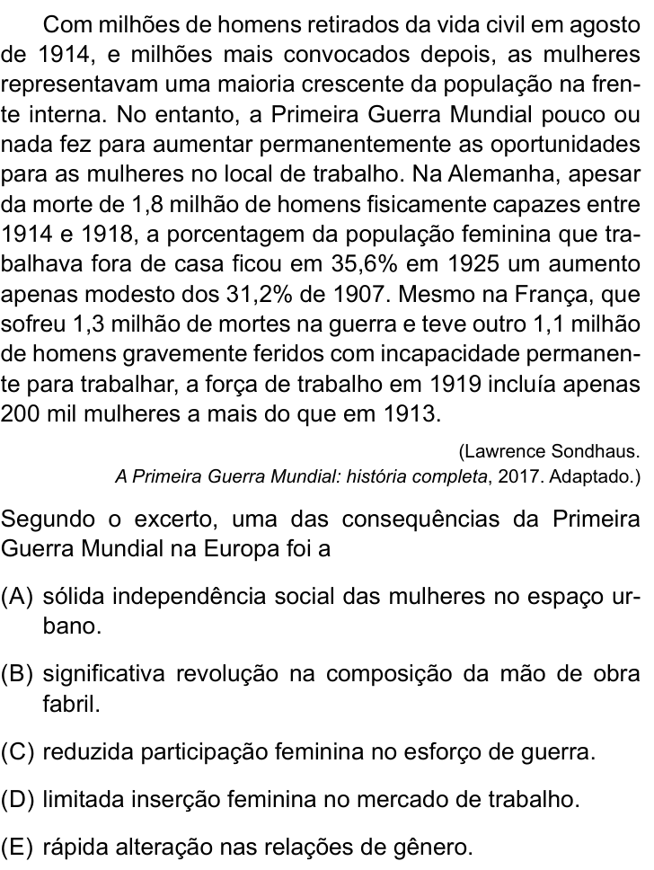 Questão 32 no caderno Conhecimentos Gerais da FMABC 2025