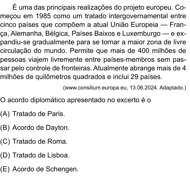 Questão 35 no caderno Conhecimentos Gerais da FMABC 2025