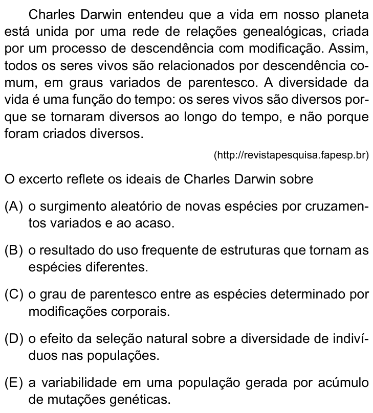 Questão 50 no caderno Conhecimentos Gerais da FMABC 2025