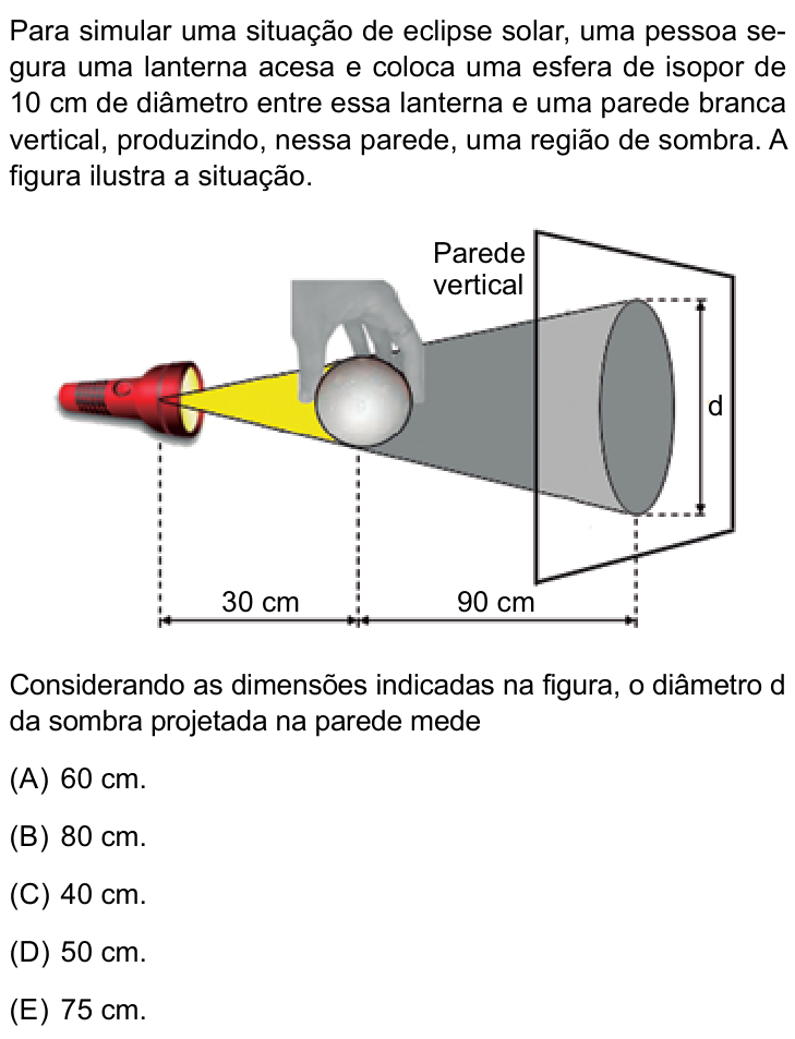 Questão 57 no caderno Conhecimentos Gerais da FMABC 2025
