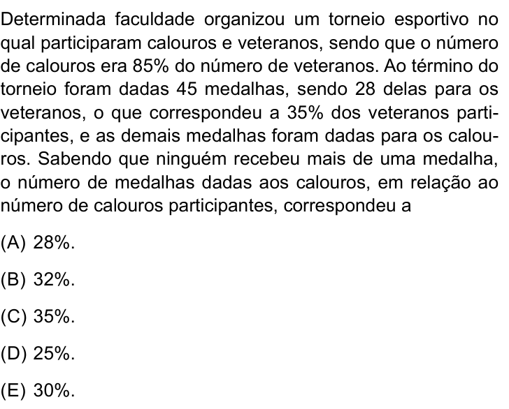 Questão 71 no caderno Conhecimentos Gerais da FMABC 2025