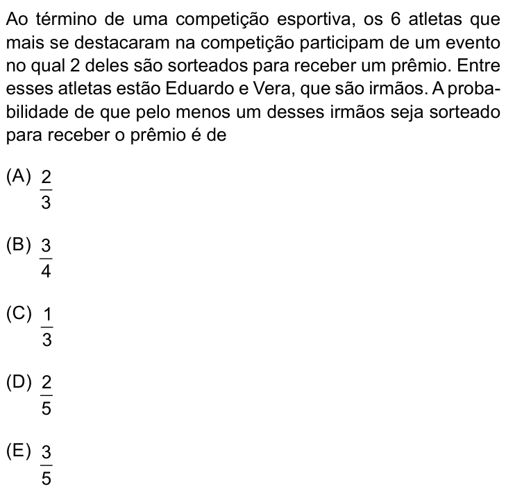 Questão 77 no caderno Conhecimentos Gerais da FMABC 2025
