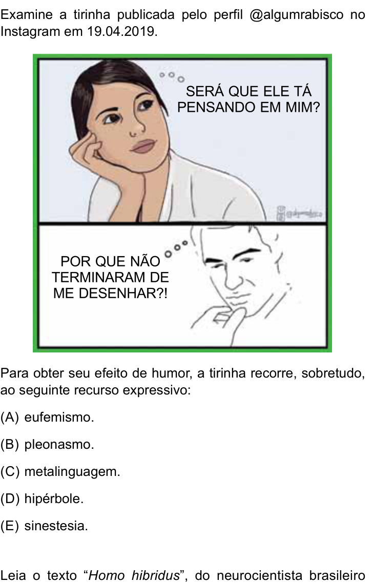 Questão 1 no caderno Conhecimentos Gerais da FMABC 2026