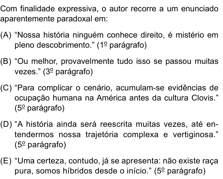 Questão 3 no caderno Conhecimentos Gerais da FMABC 2026